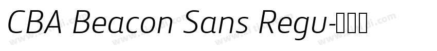 CBA Beacon Sans Regu字体转换